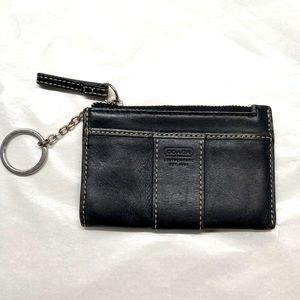 Coach coin/card key chain case